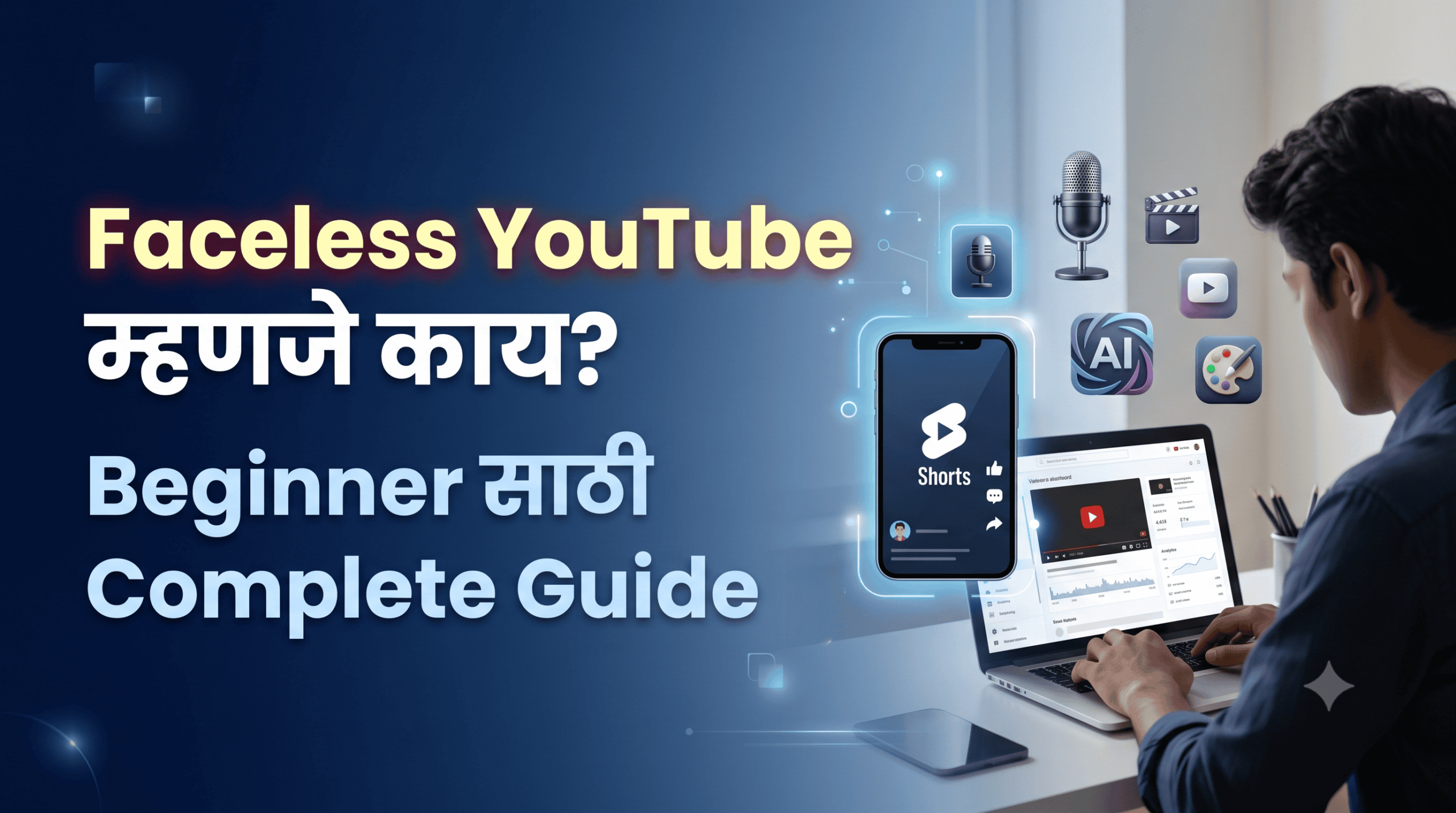 Faceless YouTube Channel म्हणजे काय Beginner Marathi Guide