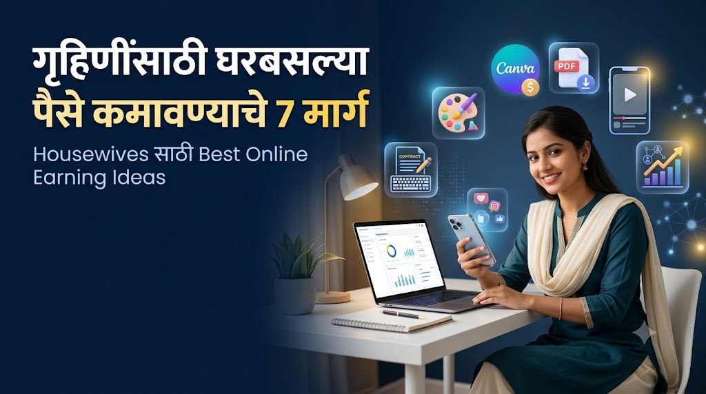 Housewives साठी घरबसल्या Online कामाचे 7 मार्ग