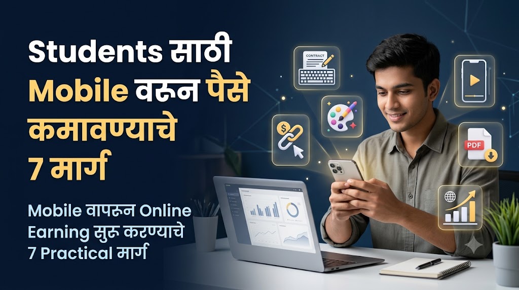 Students साठी Mobile वरून पैसे कमावण्याचे 7 मार्ग